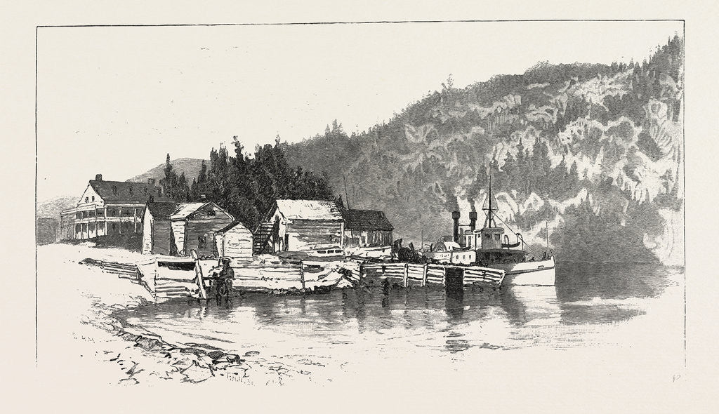 Detail of The Upper Ottawa, Des Joachims Landing, Canada by Anonymous