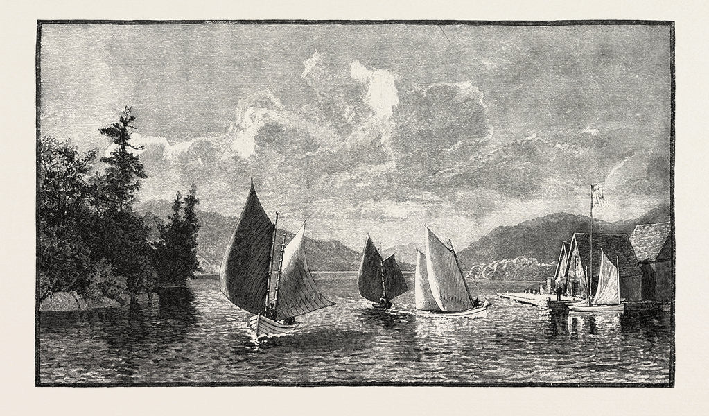 Detail of The Upper Lakes, Killarney, Canada by Anonymous