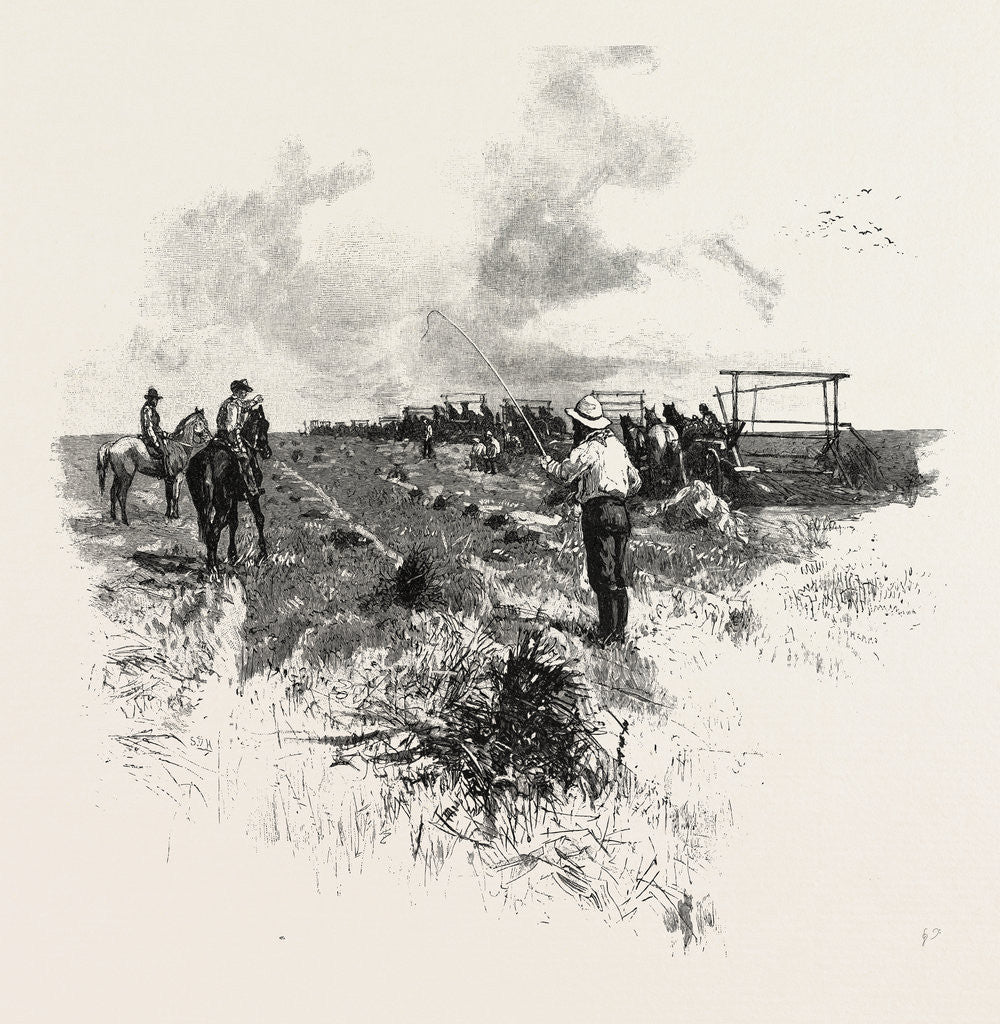 Detail of Manitoba, the Harvesters, Canada by Anonymous