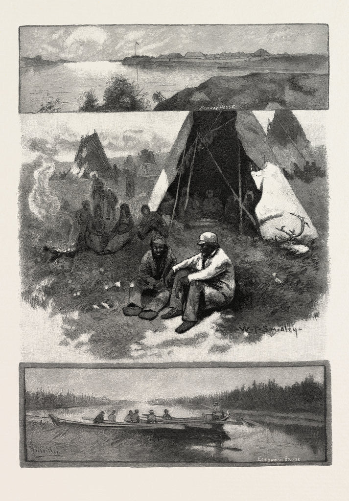 Detail of Scenes Along the Nelson River, Canada by Anonymous