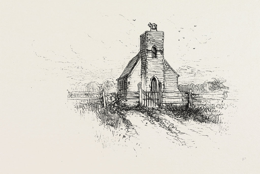 Detail of Old Church Near Landing, Canada by Anonymous
