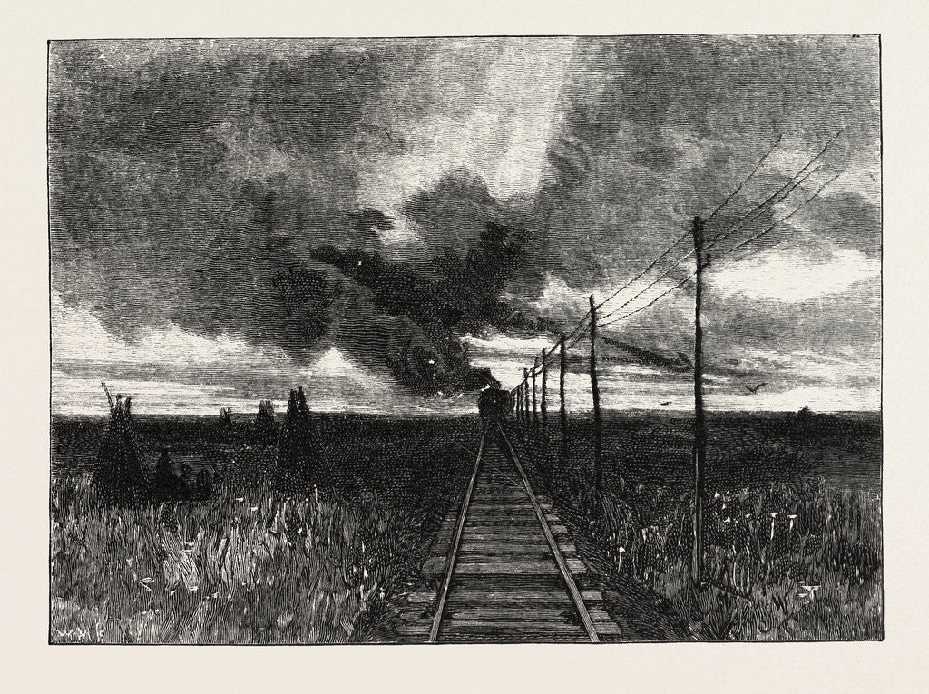 Detail of Railway in Canada by Anonymous