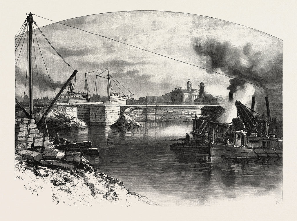 Detail of Old Acqueduct at Welland, Canada by Anonymous