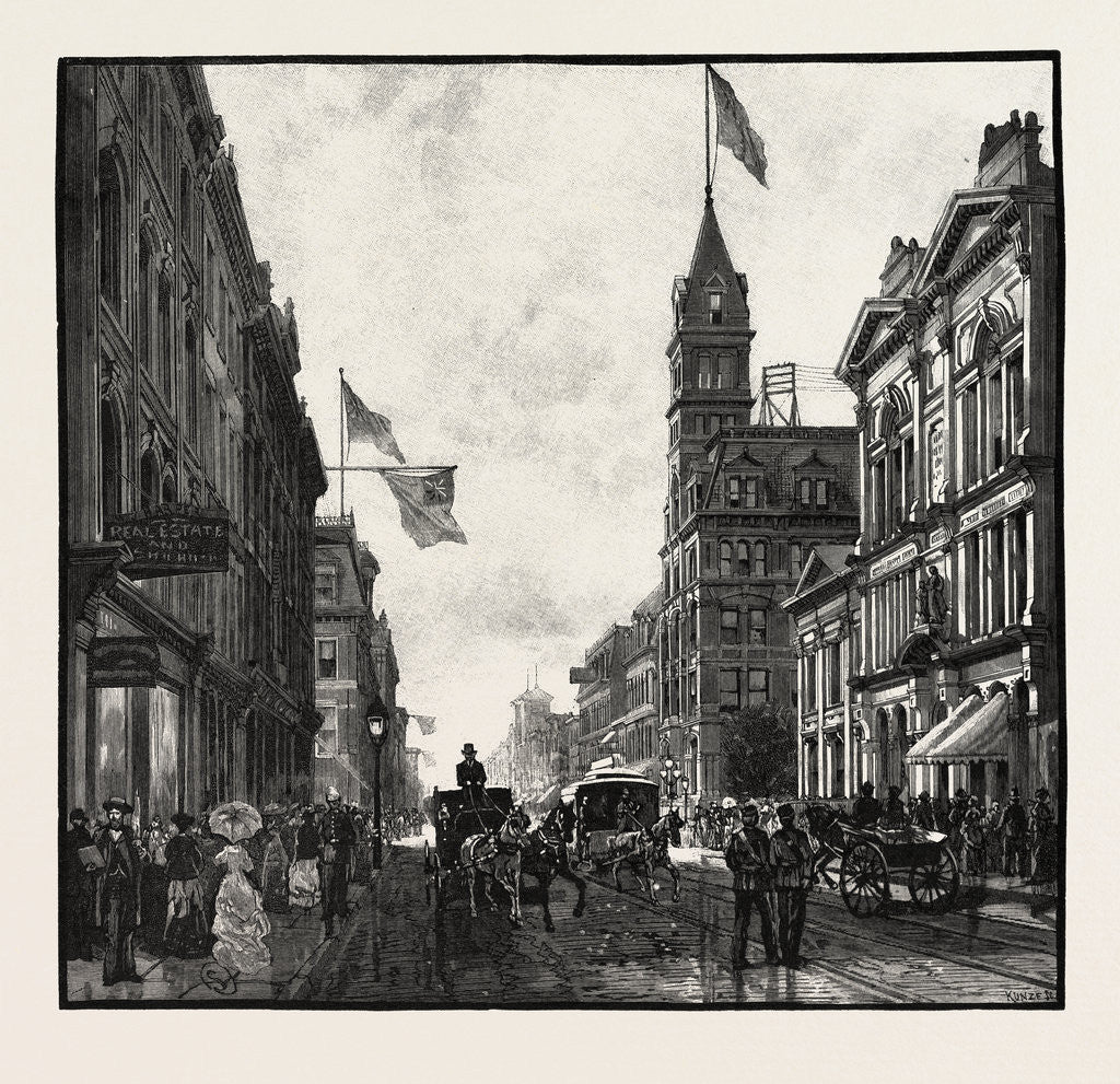 Detail of King Street, West, Toronto, Canada by Anonymous