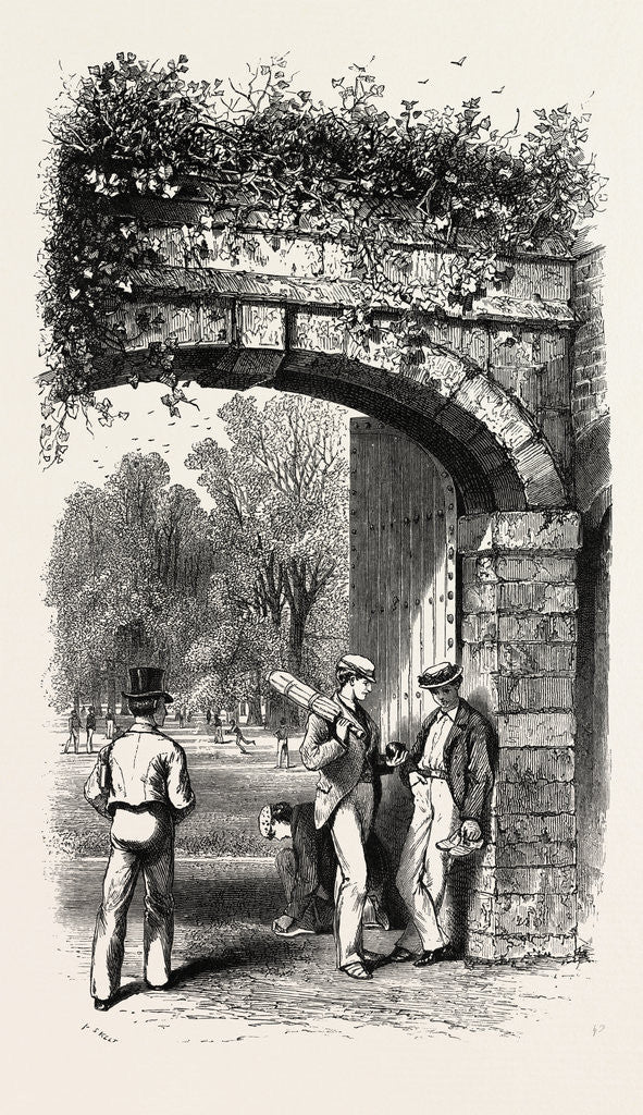 Detail of Eton, Entrance to the Playing Fields by Anonymous