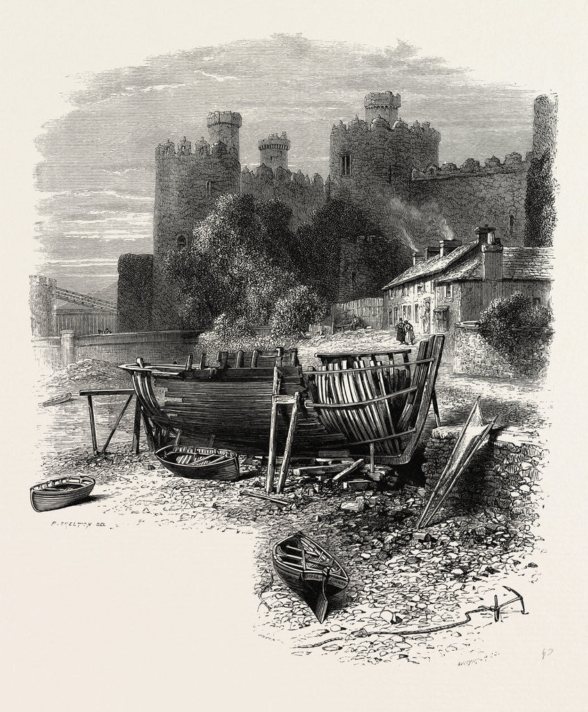 Detail of North Wales: Conway Castle by Anonymous