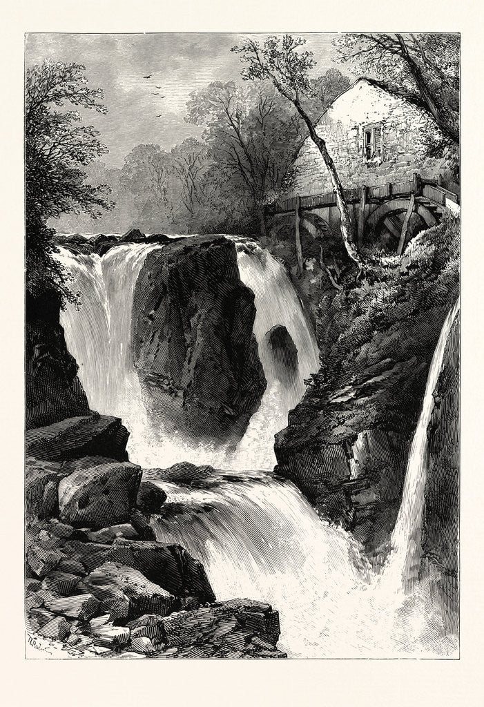 Detail of Pandy Mill and Fall, Near Bettws-Y-Coed, North Wales by Anonymous