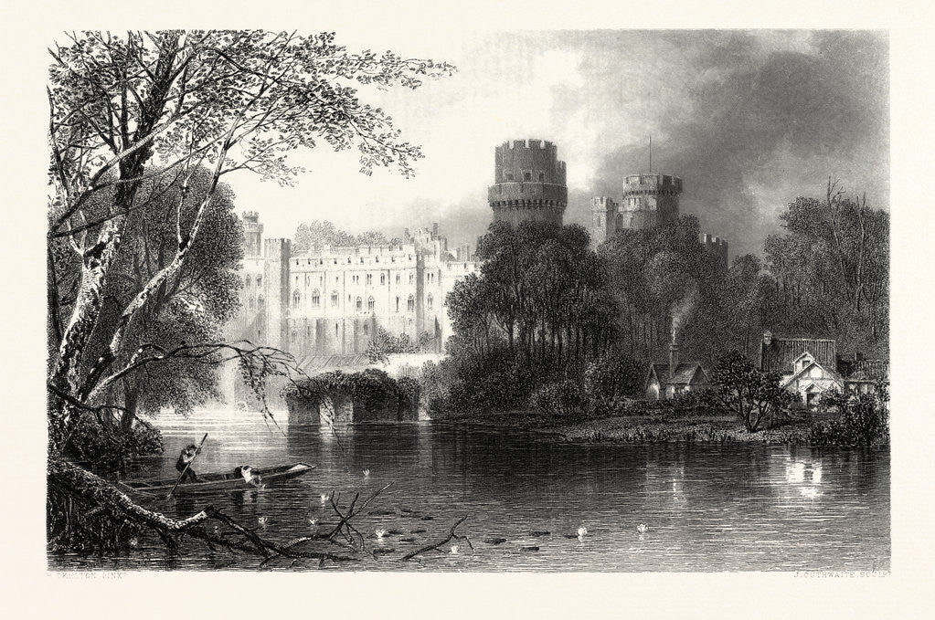 Detail of Warwick Castle by Anonymous