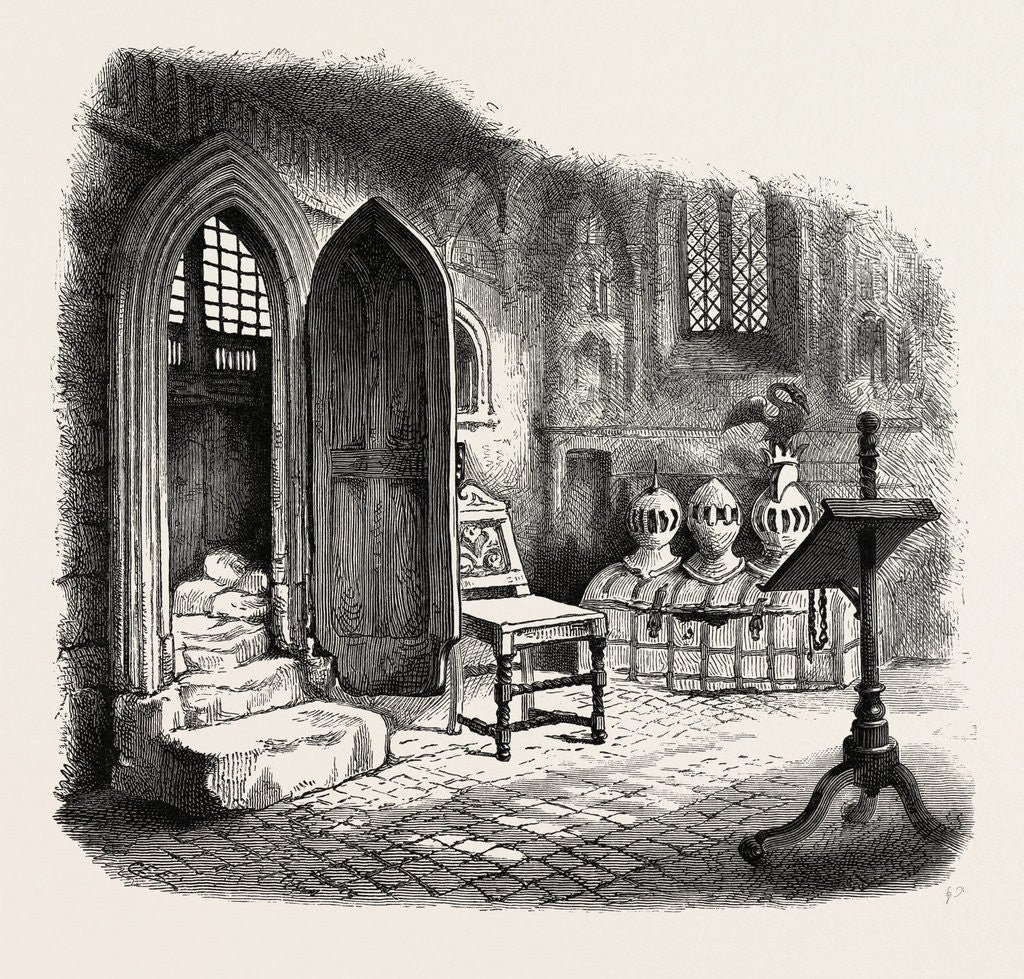 Detail of Side Chapel in Warwick Church by Anonymous