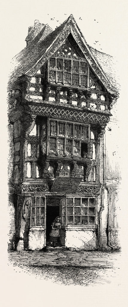 Detail of Old House at Stratford, Stratford Upon Avon, Stratford-Upon-Avon by Anonymous