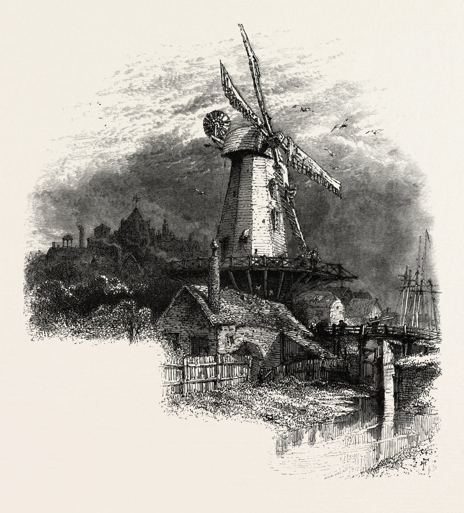 Detail of The Old Windmill at Rye, Kent by Anonymous