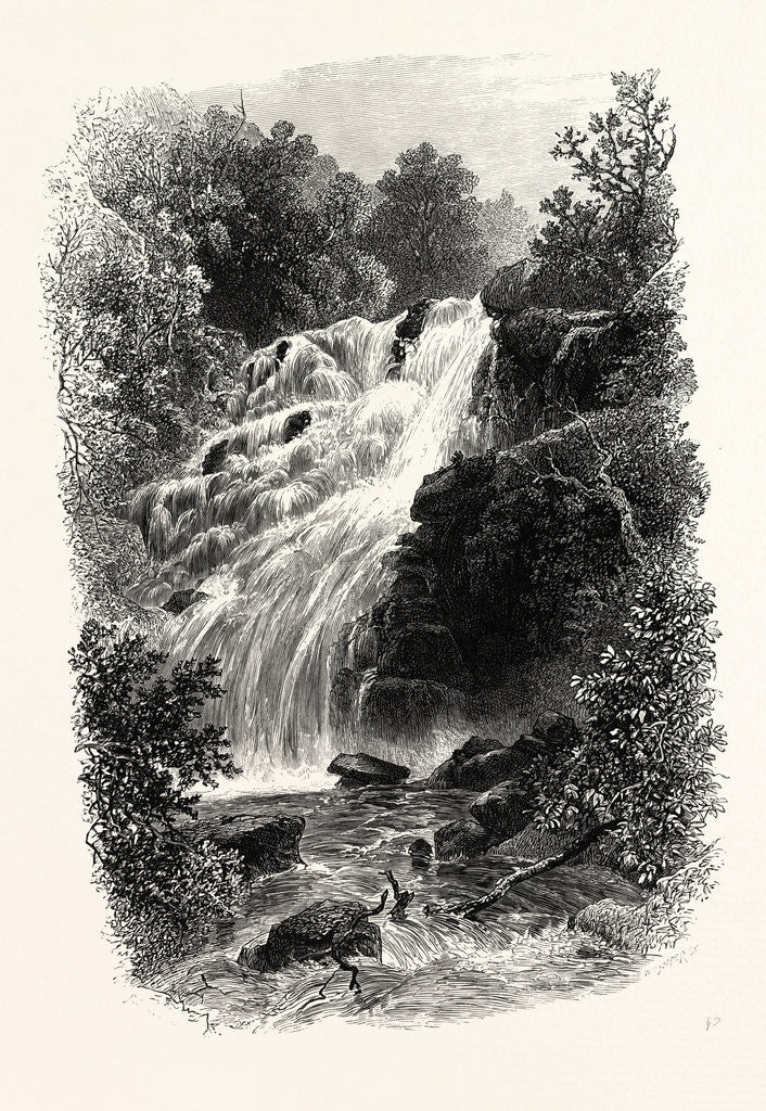 Detail of Torc Cascade, Killarney, Ireland by Anonymous