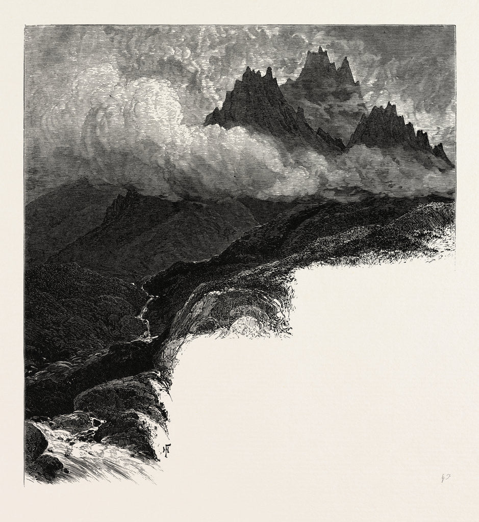 Detail of Macgillicuddy's Reeks, Ireland by Anonymous