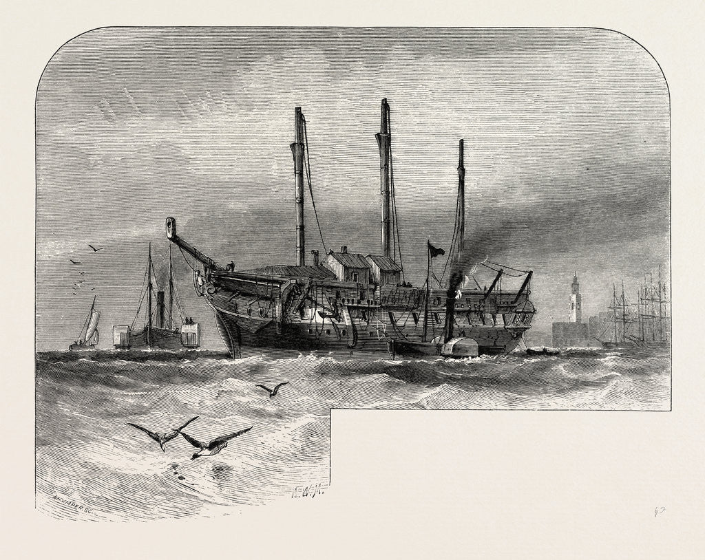 Detail of An Old Hulk in the Thames by Anonymous