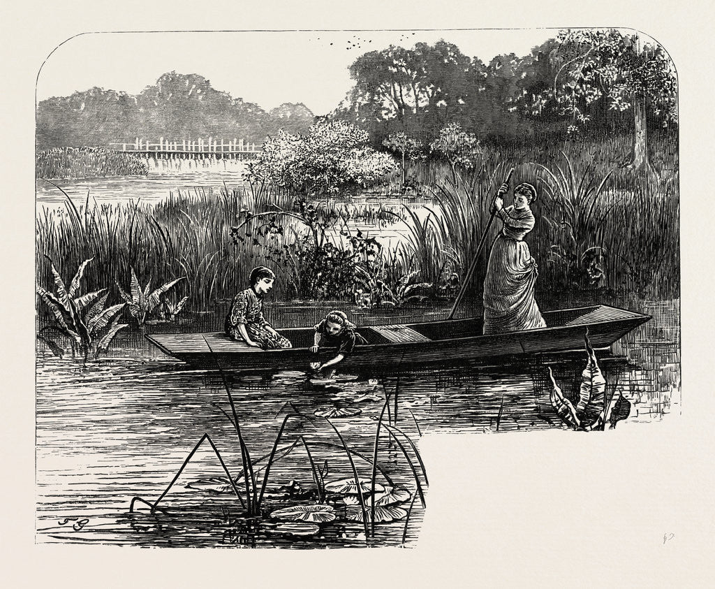 Detail of On the Thames, Near Pangbourne by Anonymous