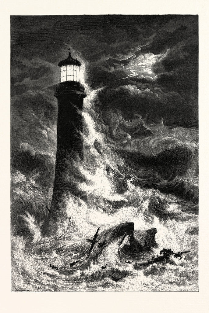 Detail of Eddystone Lighthouse by Anonymous