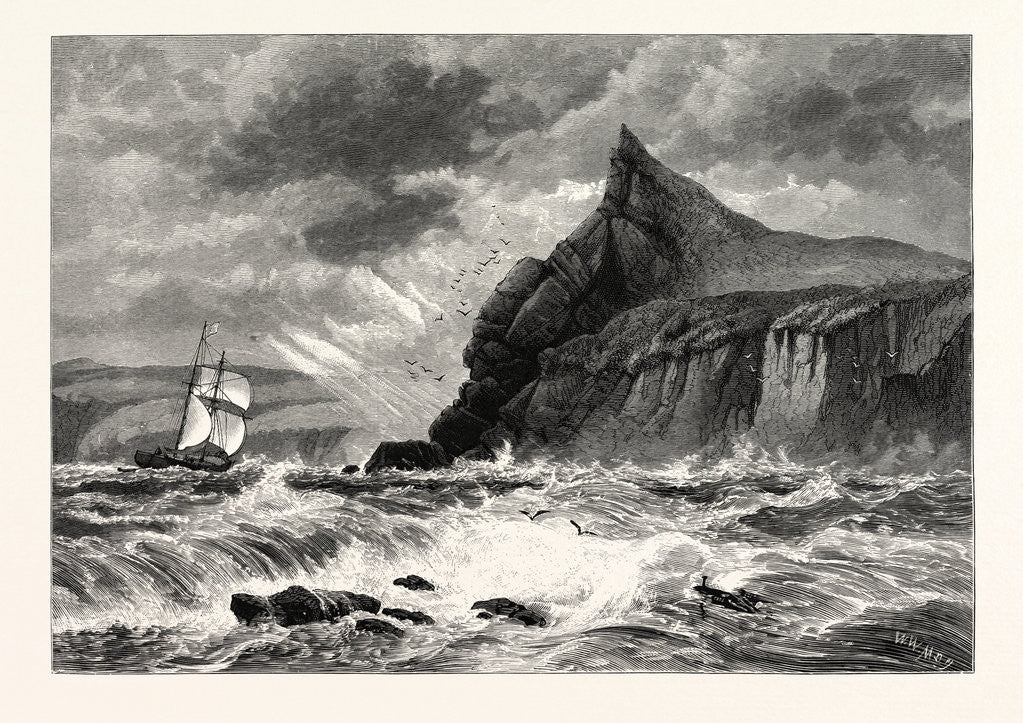 Detail of The Entrance to Fowey Harbour, Cornwall by Anonymous