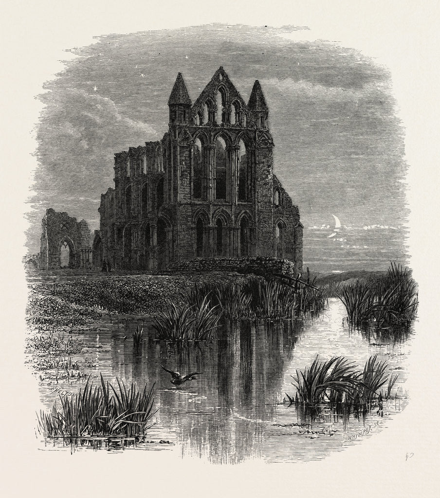 Detail of Whitby Abbey by Anonymous