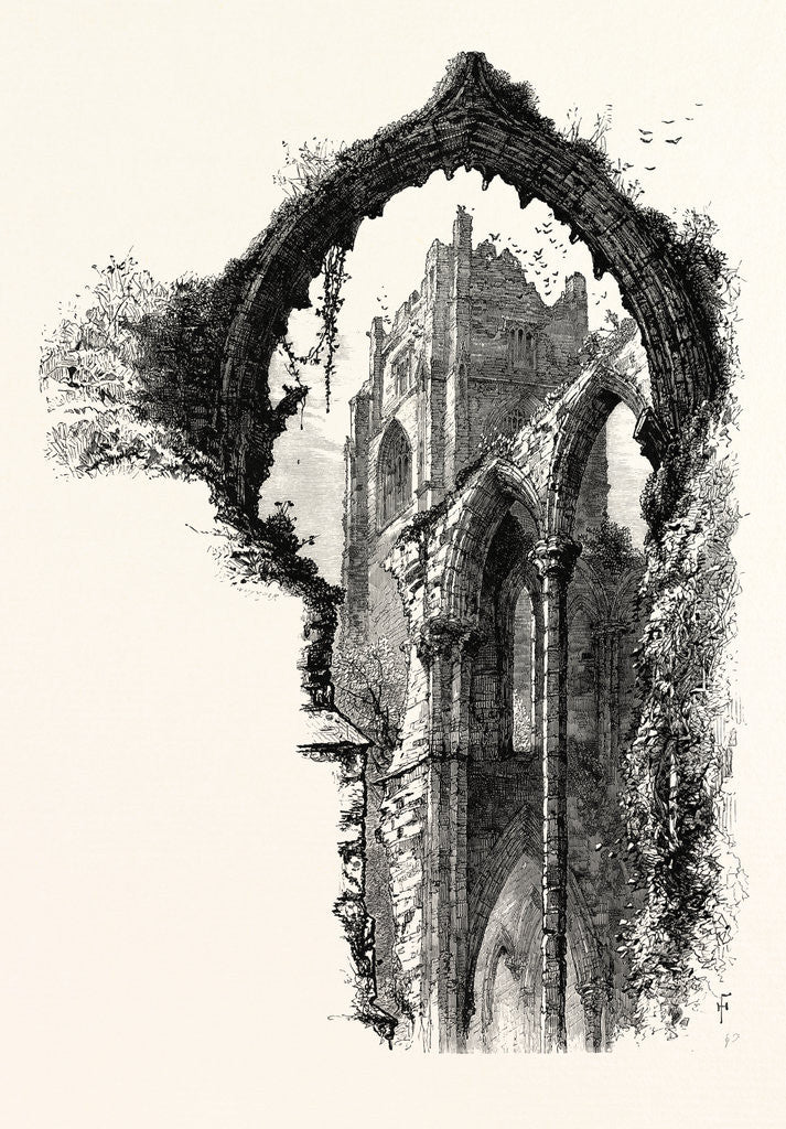 Detail of Fountains Abbey by Anonymous