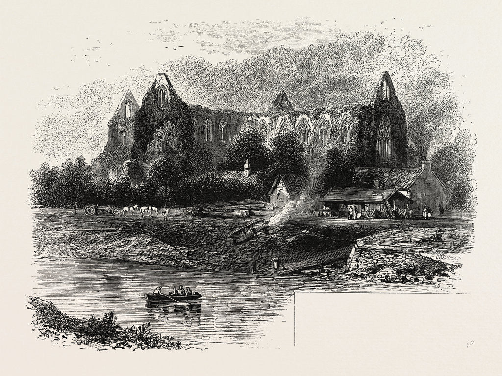 Detail of Tintern Abbey, from the River by Anonymous