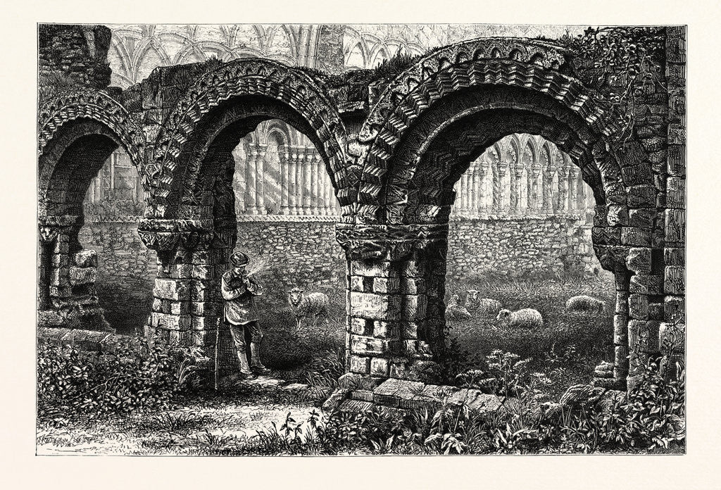 Detail of Chapter House, Much Wenlock Abbey by Anonymous