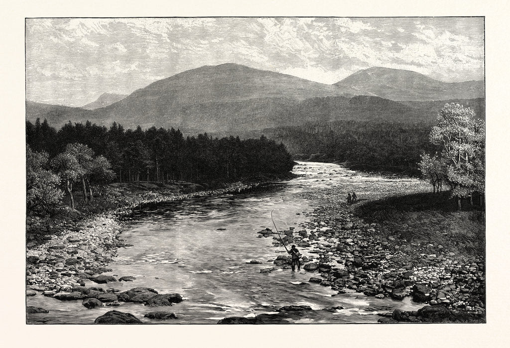 Detail of View from the Old Bridge, Invercauld by Anonymous