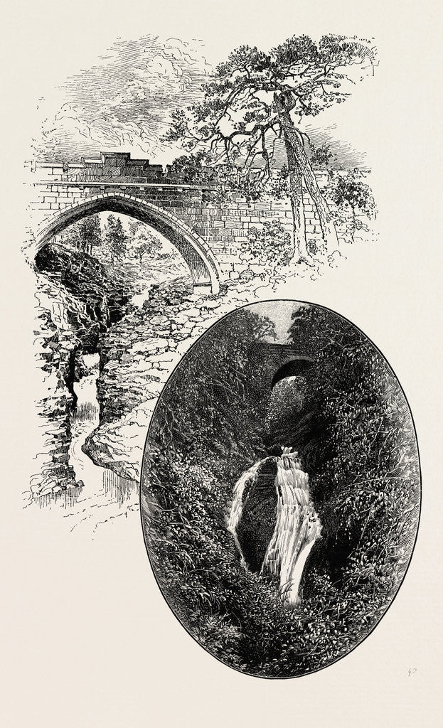 Detail of Linn of Dee; Linn of Corriemulzie by Anonymous