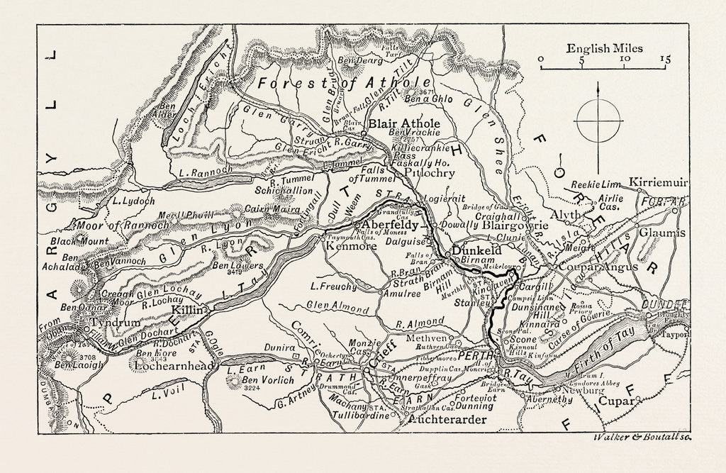 Detail of Map of the Tay by Anonymous