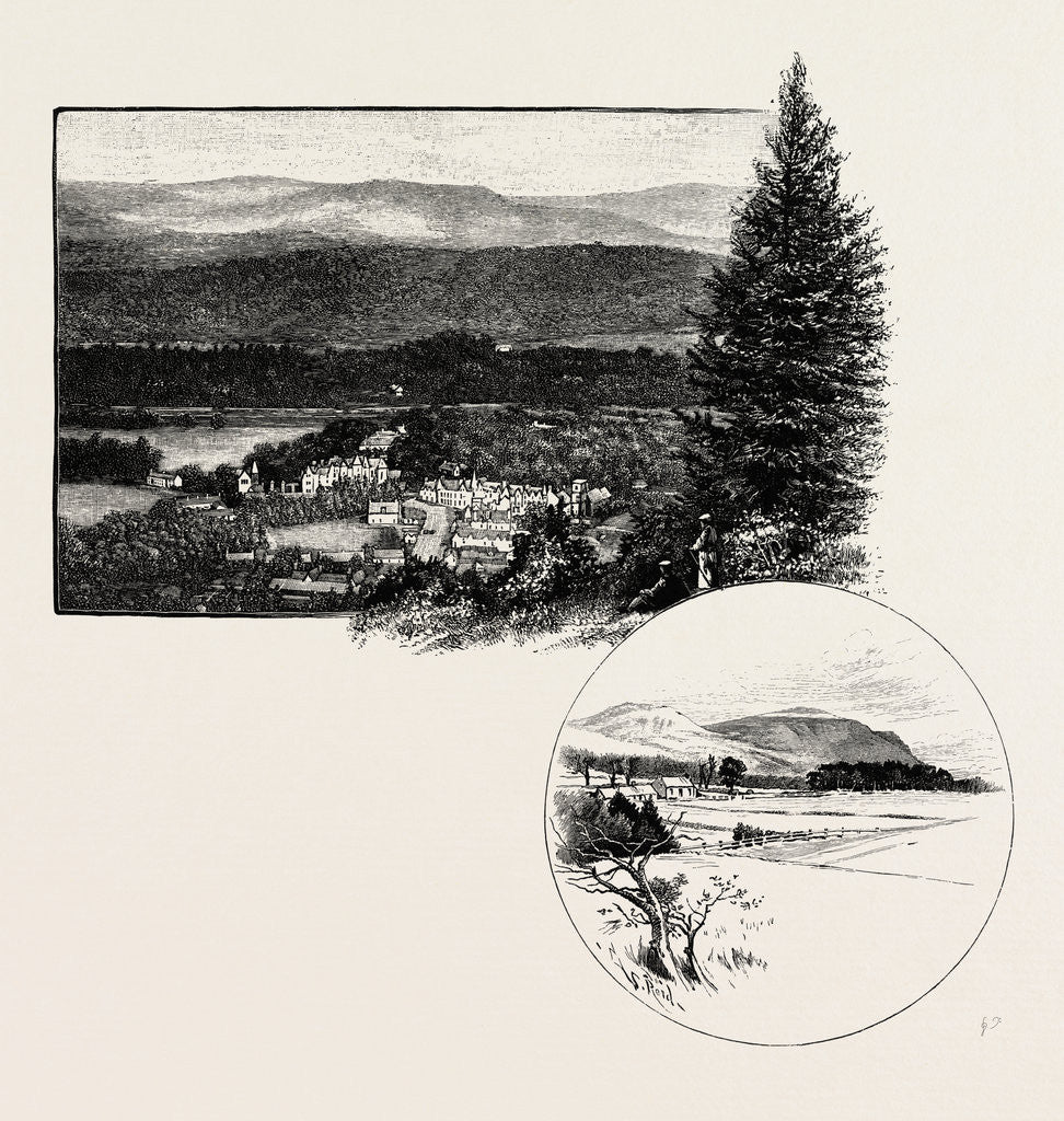 Detail of Birnam, from Birnam Hill, and Dunsinane Hill (Right at the Bottom) by Anonymous