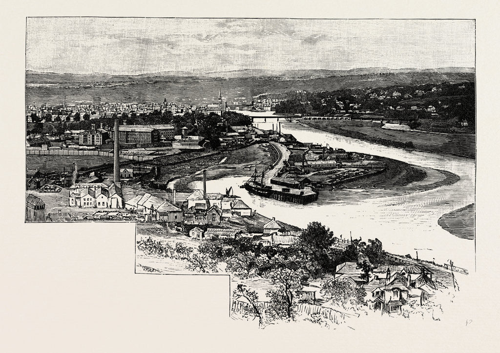 Detail of Perth, Ainmean-Àite Na H-Alba is a City in Central Scotland, Located on the Banks of the River Tay. UK by Anonymous