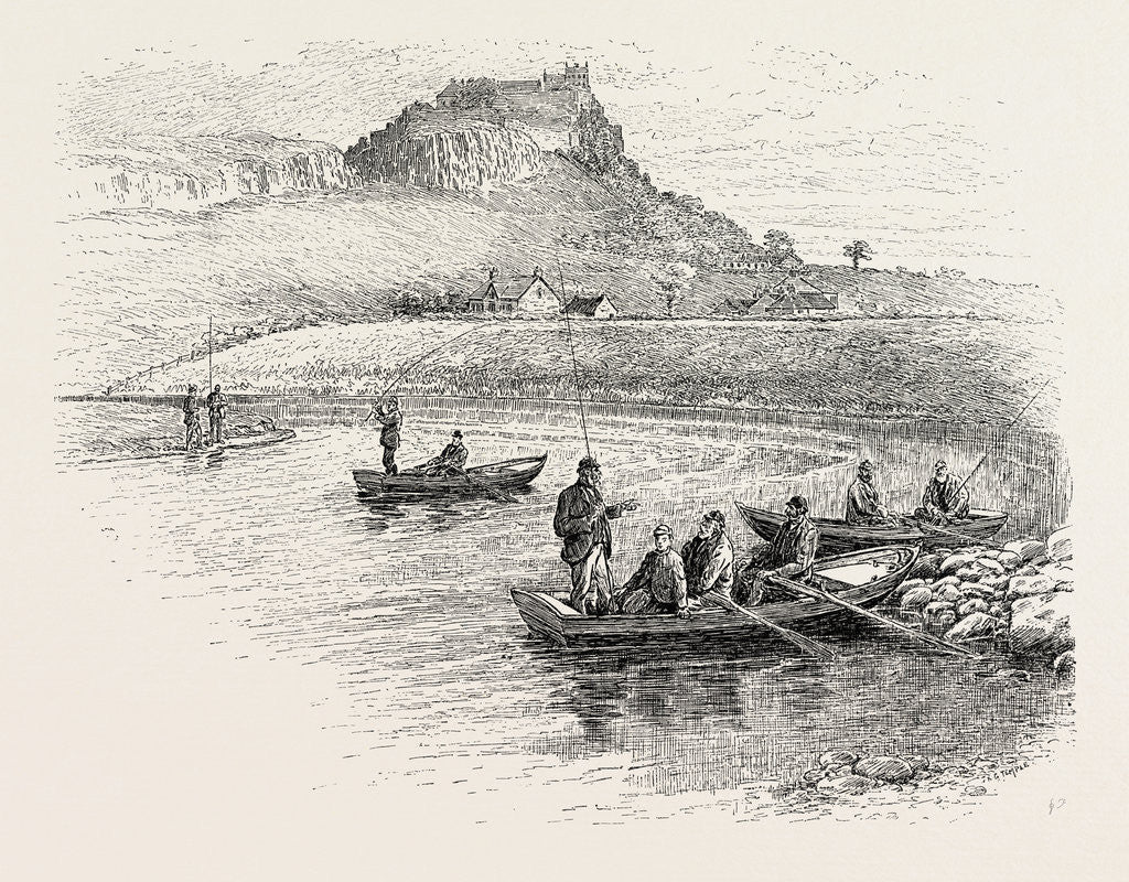 Detail of Salmon-Fishing Near Stirling by Anonymous