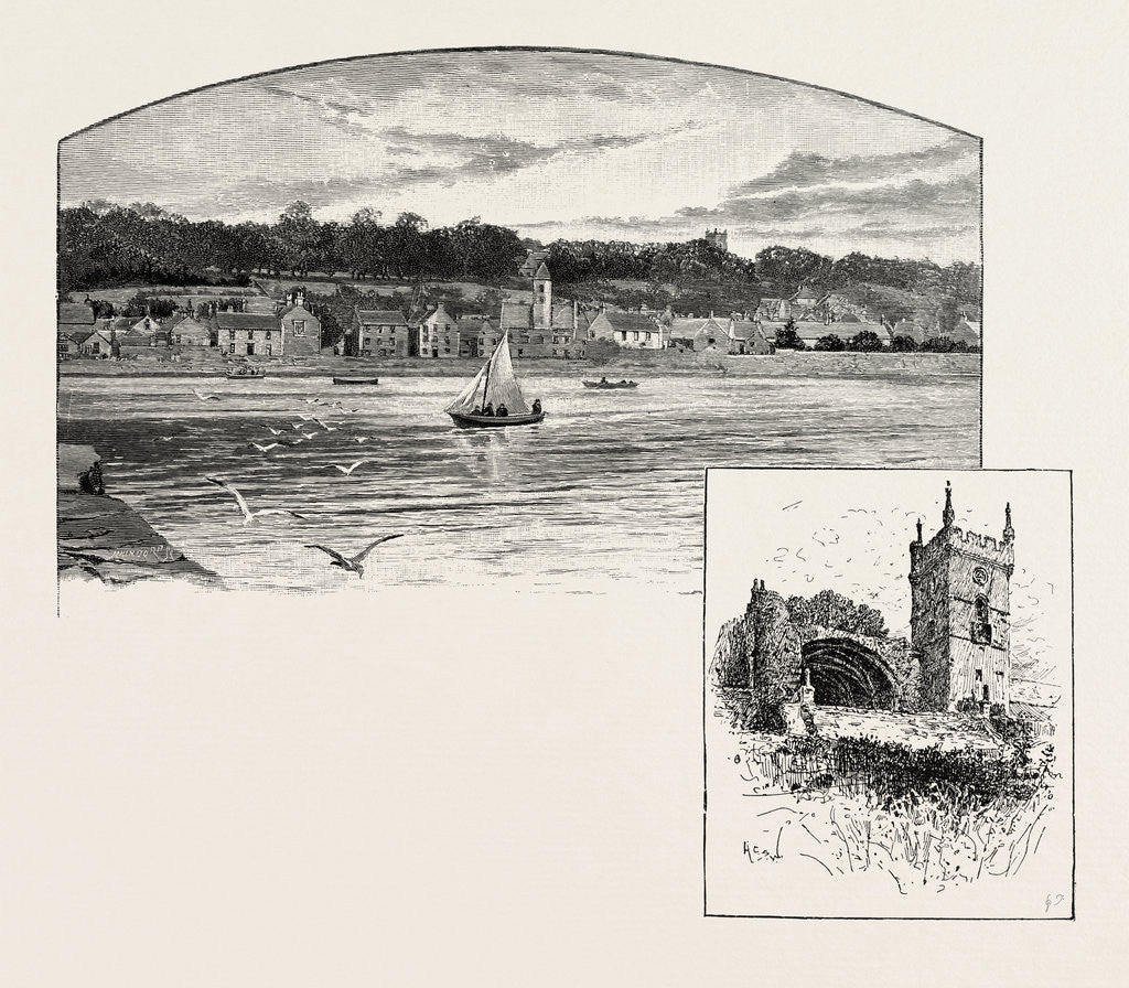 Detail of Culross, from the Pier, Culross Abbey by Anonymous