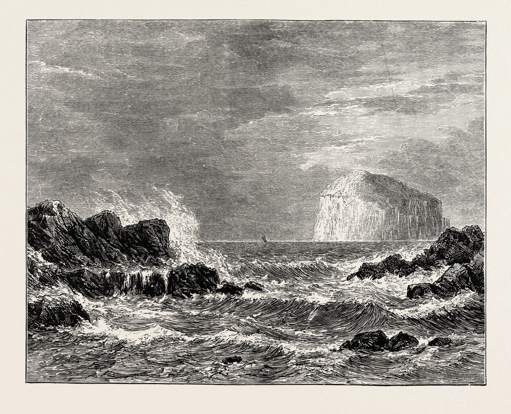 Detail of The Bass Rock, from North Berwick by Anonymous