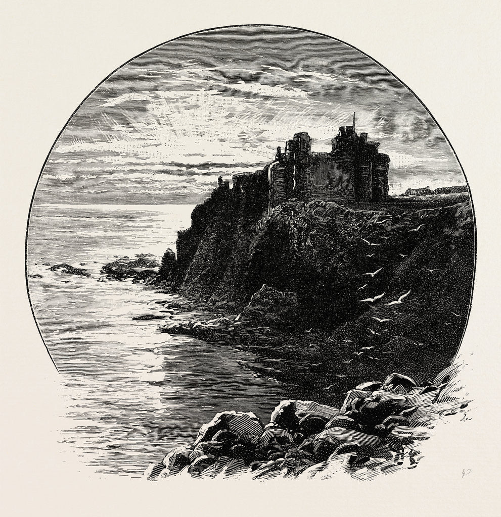 Detail of Tantallon Castle, Looking East by Anonymous