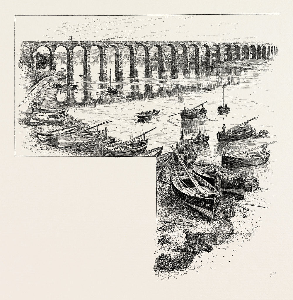 Detail of The Royal Border Bridge, Berwick by Anonymous