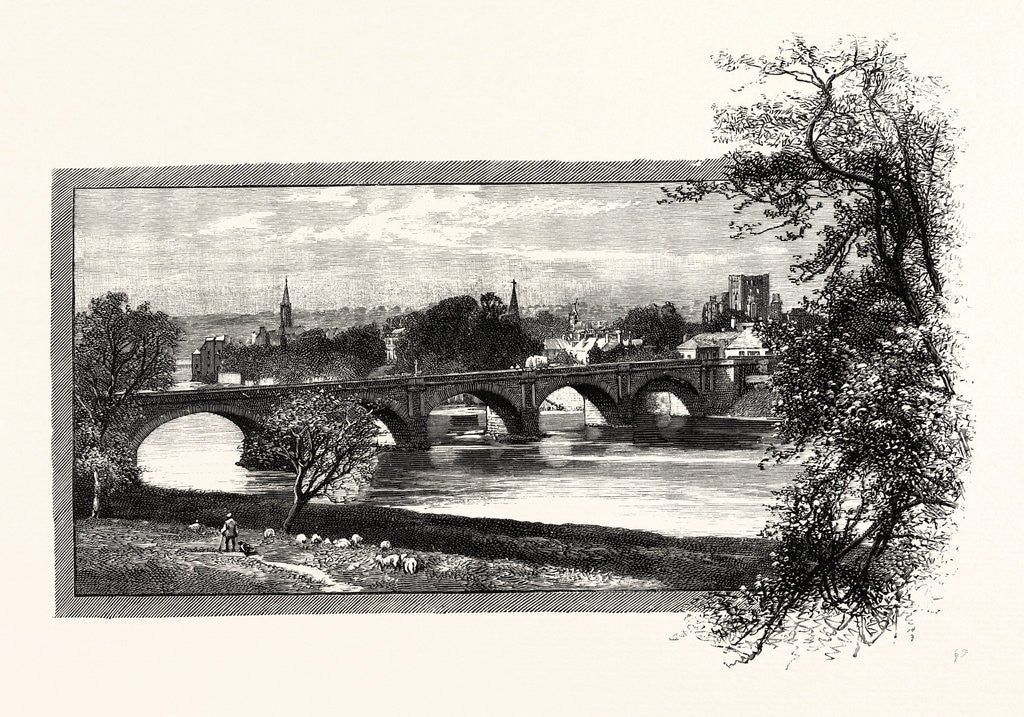 Detail of Kelso, with Rennie's Bridge by Anonymous