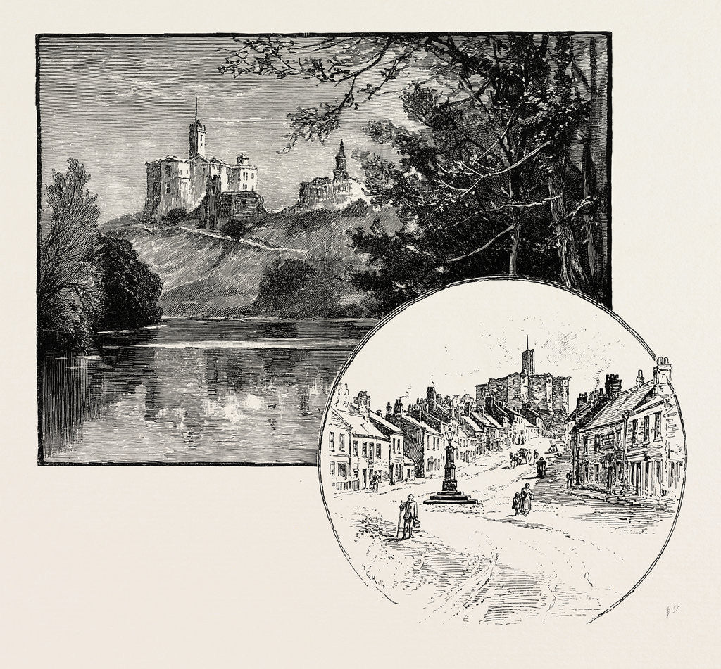 Detail of Warkworth Castle by Anonymous