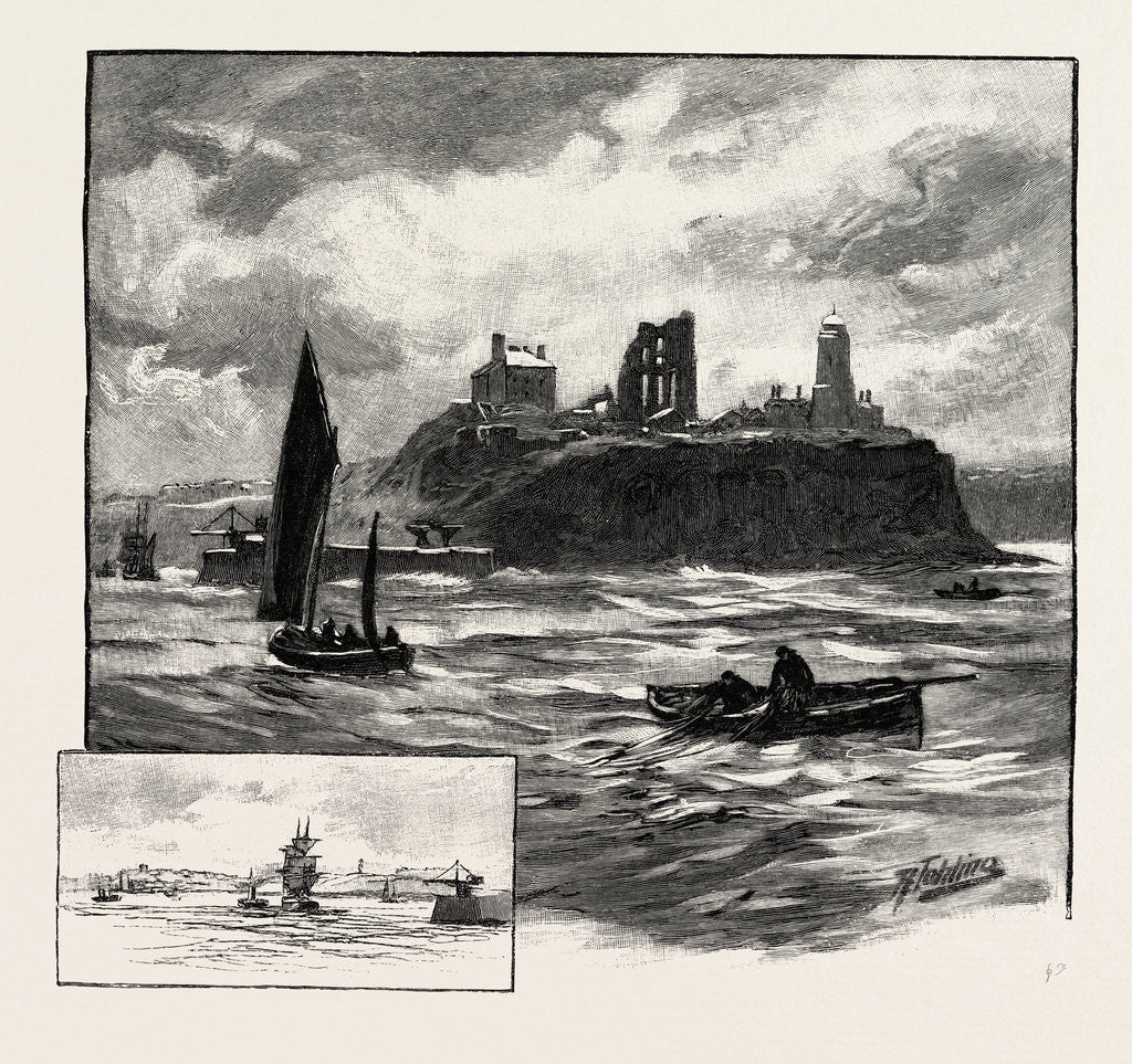 Detail of Tynemouth, from the Sea by Anonymous