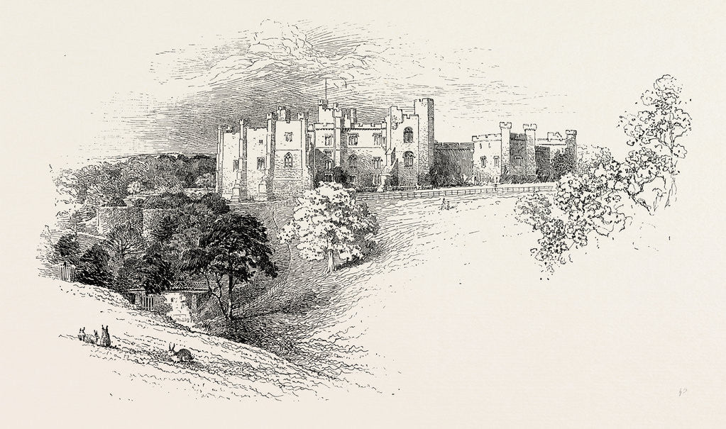 Detail of Brancepeth Castle by Anonymous