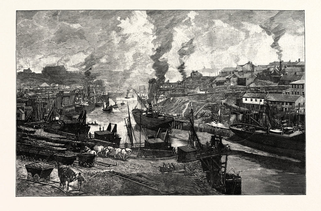 Detail of Looking Up the River, Sunderland by Anonymous