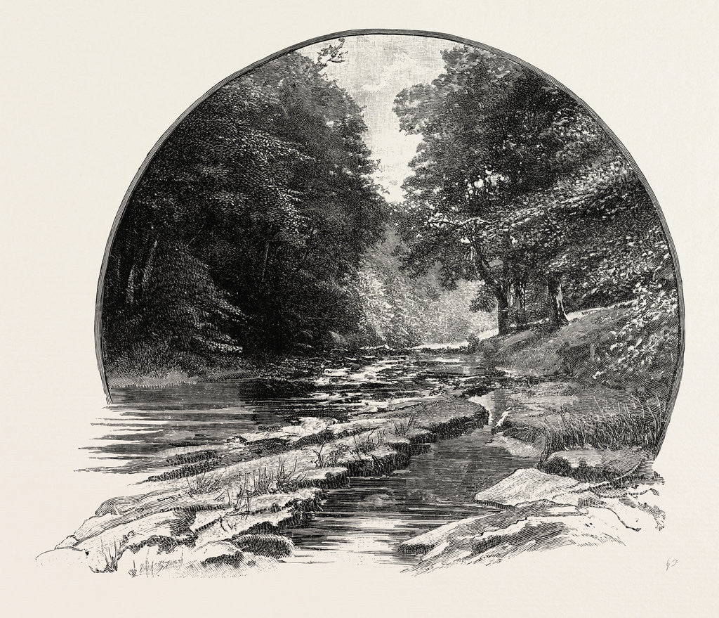 Detail of On the Greta at Rokeby by Anonymous