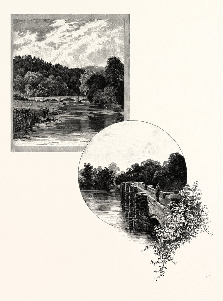 Detail of Wolseley Bridge, Shugborough by Anonymous