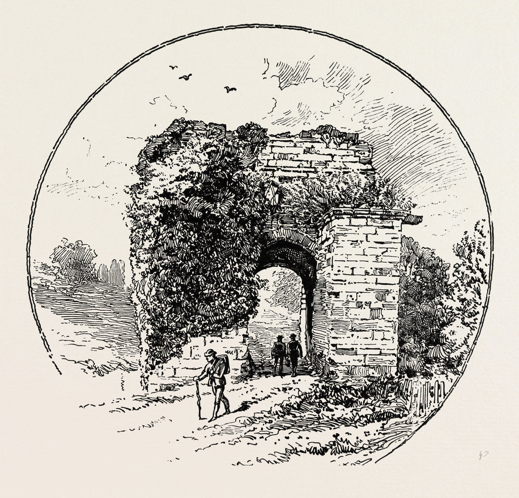 Detail of John of Gaunt's Gateway, Tutbury Castle by Anonymous
