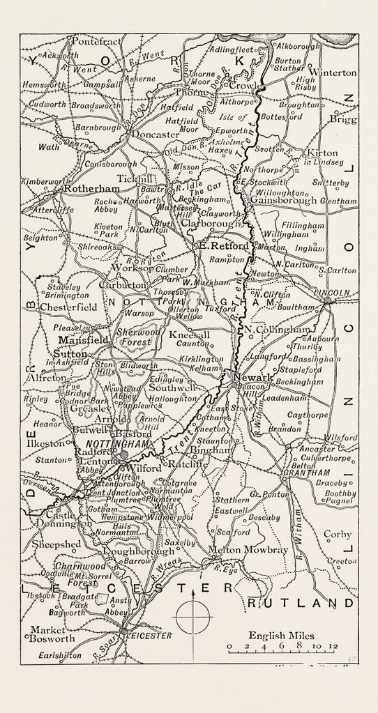 Detail of The Trent, from the Derwent to the Humber by Anonymous
