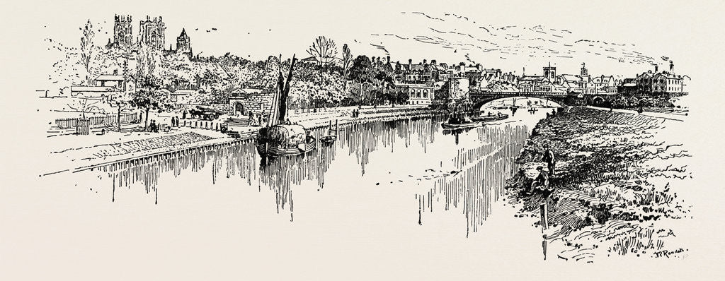 Detail of The Ouse at York by Anonymous