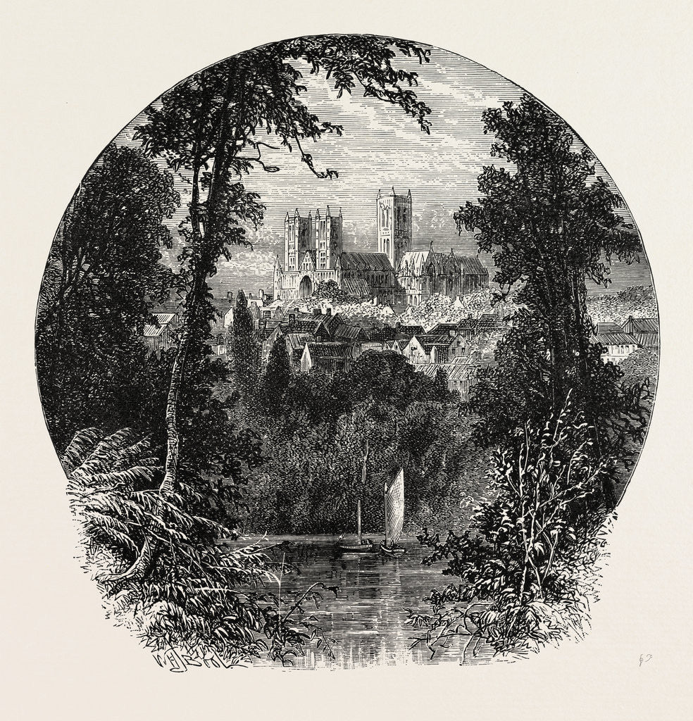 Detail of Lincoln Cathedral by Anonymous