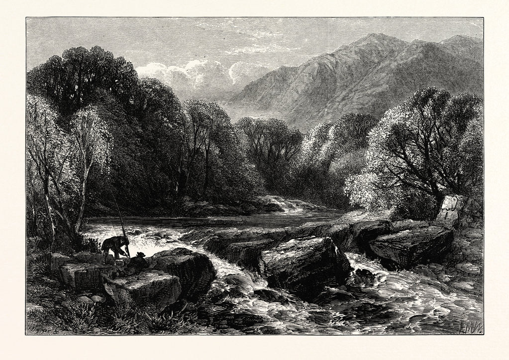 Detail of On the River Lledr by Anonymous