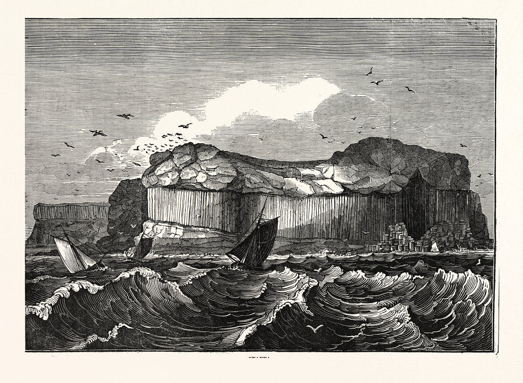 Detail of Staffa, is an Island of the Inner Hebrides in Argyll and Bute, Scotland by Anonymous