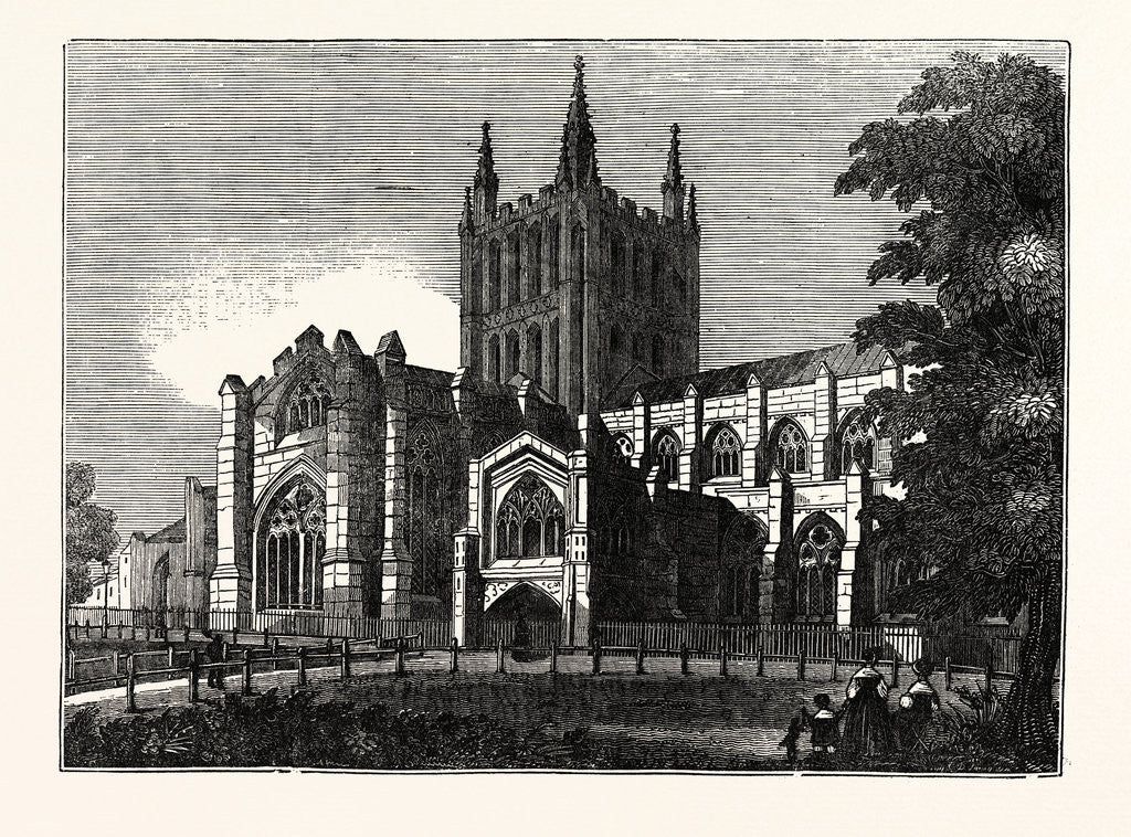 Detail of Hereford Cathedral by Anonymous