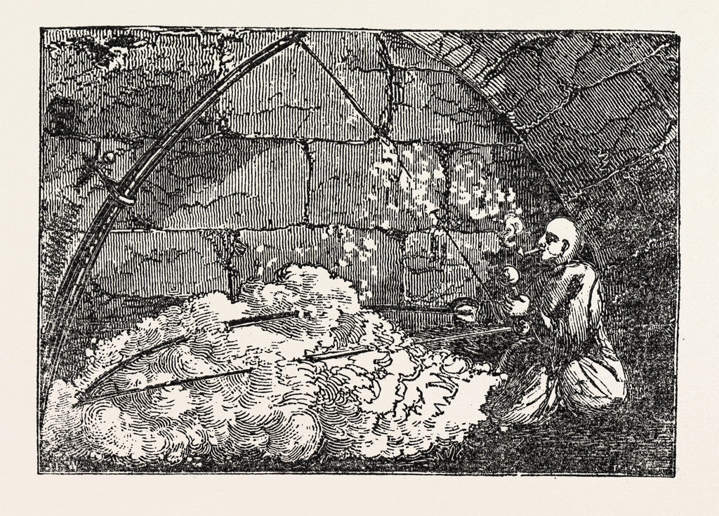 Detail of The Georgian Mode of Cleaning Cotton. by Anonymous